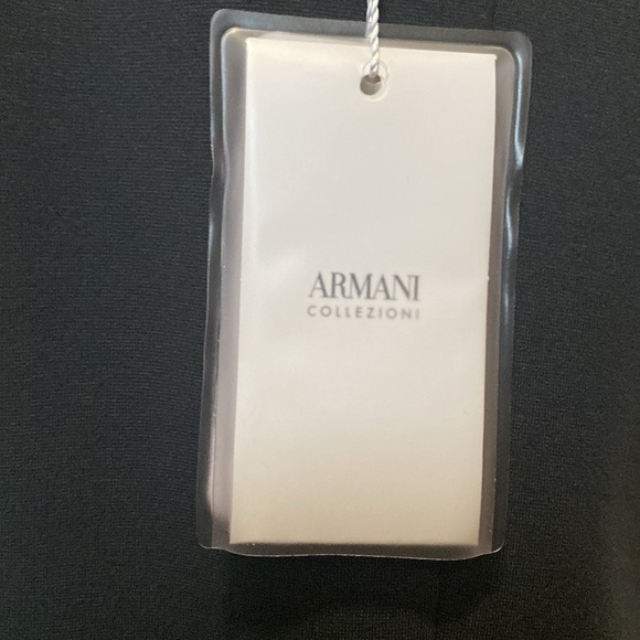 NWT Armani Midi Dress Womens 10 work office Preppy classic Made in Italy viscose - Picture 10 of 16